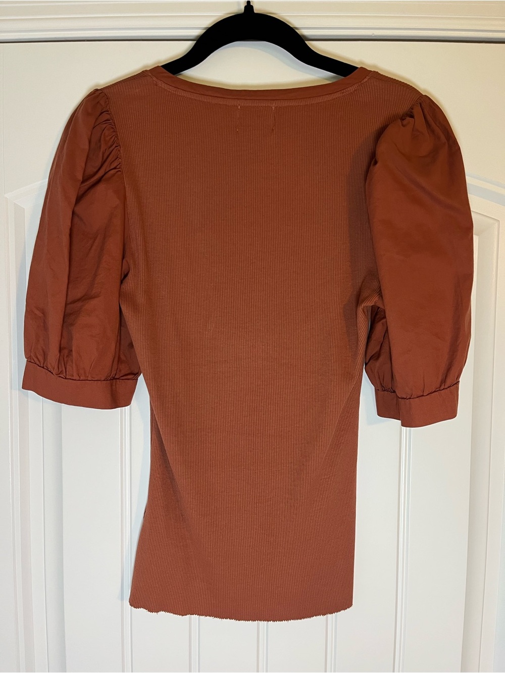 Nation LTD Natalie Combo Tee Size Medium Terra Cotta Orange - Picture 9 of 9